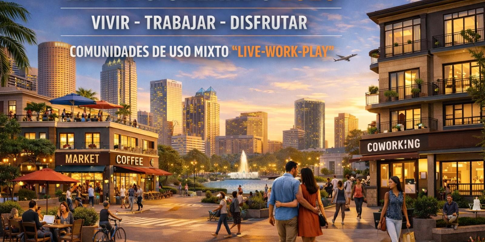 Por Qué Tampa y Orlando Apuestan Todo a las Comunidades de "Uso Mixto"